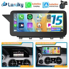 10.25" CarPlay Autoradio GPS F&uuml;r Mercedes GLK-Klasse X204 NTG4.5 Android 15 +Kam
