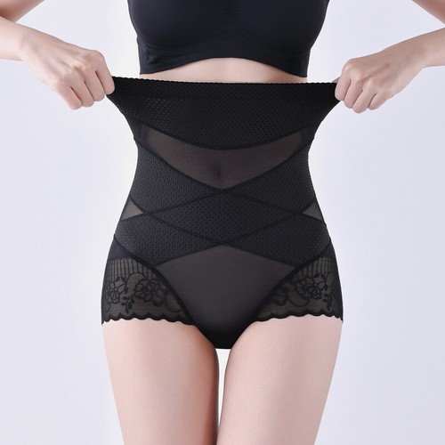 Leggings donna vita alta addome incrociato controllo pancia taglie forti intimo 11021 - Foto 11 di 29