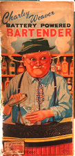 VINTAGE Charlie Weaver BARTENDER Battery Powered TOY with Box