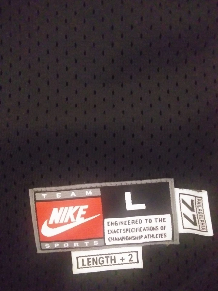 Camiseta Allen Iverson Philadelphia 76ers NBA Vintage Nike Rewind 1977 Youth G - Imagem 2 de 4