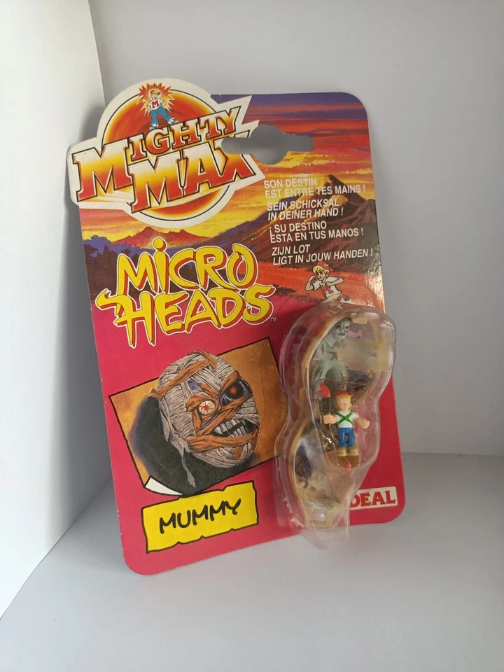 Mighty Max Micro Heads MUMMY 1993 OVP Bluebird Toys Retro Rarität MOC - Bild 1 von 4