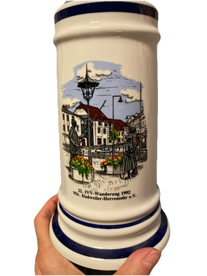 Beer Stein 22. IVV-Wanderung 1992 event hosted byWet. Dudweiler-Herrensohr e. V.