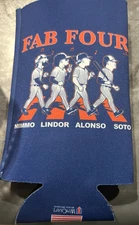 NY METS BEATLES SHEA STADIUM KOOZIE 60th ANNIVERSARY 8/15/2025 BASEBALL MLB 25oz