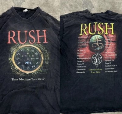 Rush Time Machine Tour Graphic Vintage T-Shirt Unisex S-4XL