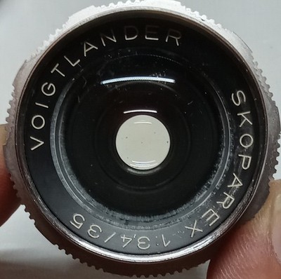 Voigtlander Skoparex 35mm f3.4 DKL Lens For Bessamatic. Good