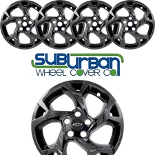 FITS 2024-2025 Chevrolet Trax # IMP-509BLK 17" Gloss Black Wheel Skins NEW SET/4