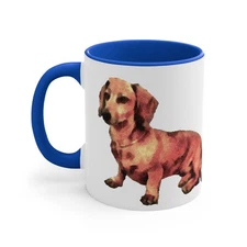 Dachshund 'Simone' Ceramic Accent Coffee Mug, 11oz