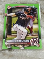 Carlos Tavares 2025 1st Bowman 🟢Neon Green Border /399 #BP-28 Nationals