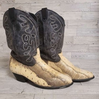 Vintage Acme Western Exotic Snakeskin Leather Rodeo Cowboy  display picture 3