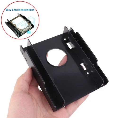 1 Set Dual Desktop SSD Mounting Bracket 2.5 To 3.5 Inch Hard Disk Bracket