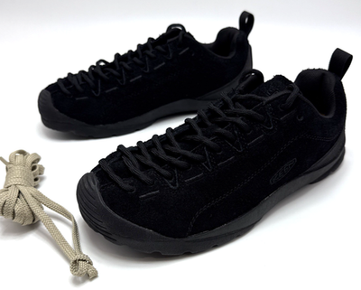 未使用KEEN JASPER M 1026592 US9 27cm Keen Mens Jasper Sneaker 1026592 Black Suede Casual Athletic