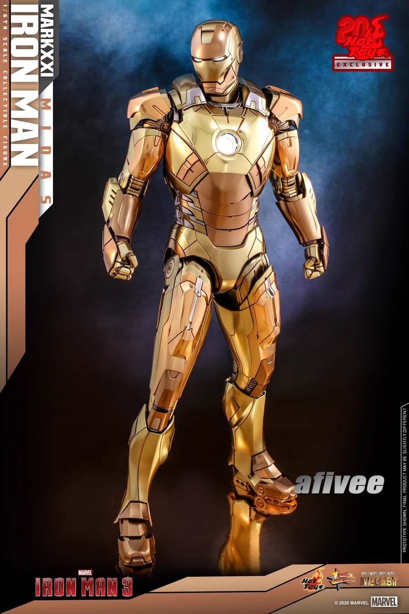 New Stock! HotToys HT 1/6 MMS586D36 Die - Cast Iron Man MK21 Model