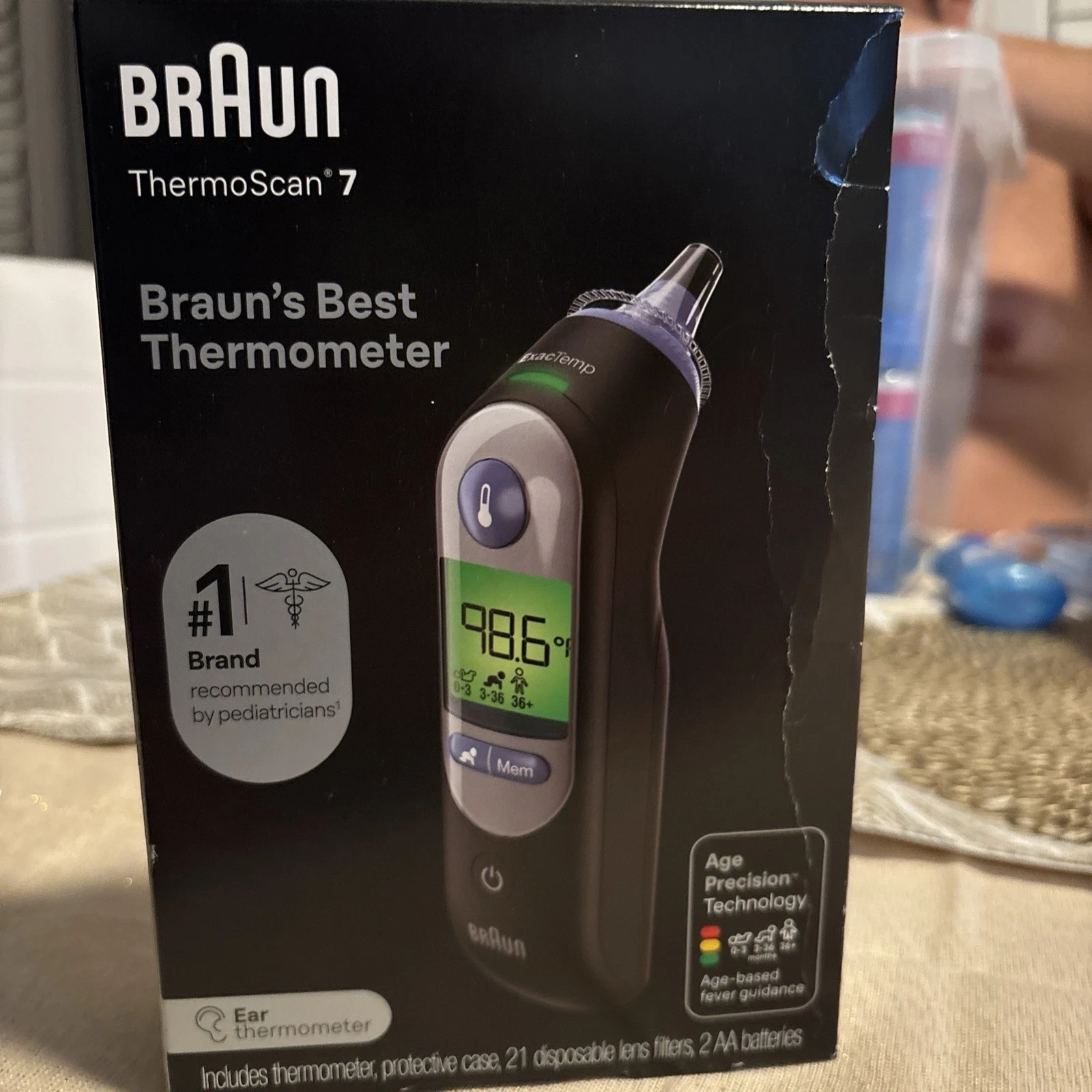 Braun ThermoScan 7 Digital Ear Thermometer Baby Friendly Age-Adjusted Fever
Opens in a new window or