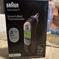 Braun ThermoScan 7 Digital Ear Thermometer Baby Friendly Age-Adjusted Fever