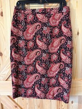 Talbots Women's Size 10 Paisley Pencil Skirt NWT