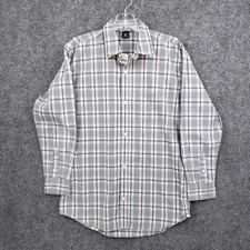 NEW Gap Button Down Shirt Kids 2XL XXL Youth Blue Plaid Long Sleeve Collared