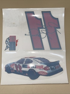 Vtg Brett Bodine #11 Red Cell Battery Wells Fargo Racing NASCAR Sticker Decal