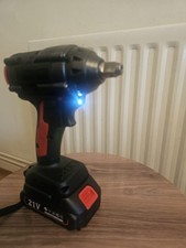 Cordless Electric Impact Wrench 1000Nm 1 /2" with Ratchet Driver and 1 Battery