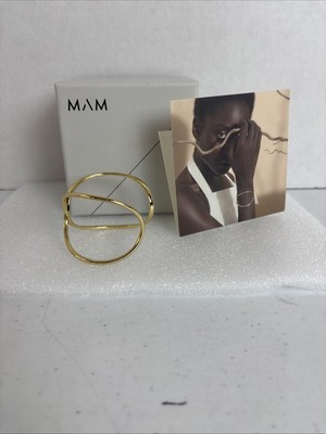 MAM Orbit Spiral Bracelet In Gold Finish, $159 Retail , New in Box