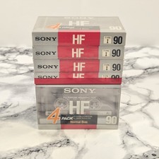 NEW LOT OF 8 Sony HF 90 Minute Type I Normal Bias Blank Audio Cassette Tapes