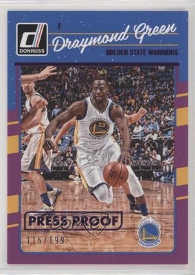 2016-17 Panini Donruss Press Proof Purple 116/199 Draymond Green #138 1c0s