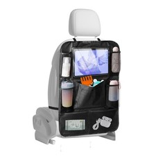 ZIMISI Car Backseat Organizer, Oxford Cloth Kick Mats Back Seat 1PC, Black