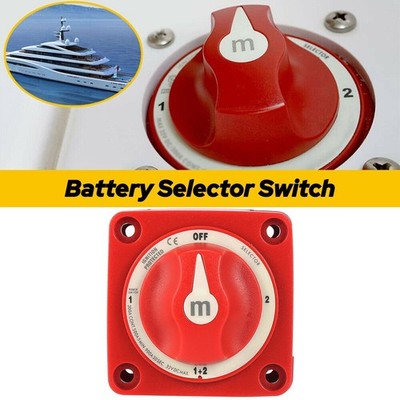 6007 Mini Battery Selector Switch 300A Continuous 1500A Cranking Marine Grade