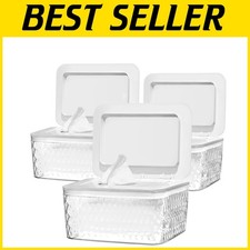 Non-Slip Wipes Case Box for Bathroom - 3 Pack