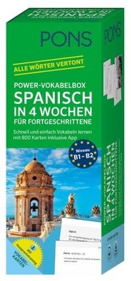 PONS Power-Vokabelbox Spanisch in 4 Wochen für Fortgeschrittene: Schnell  | Buch