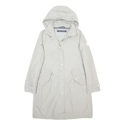 MARC O'POLO Damen Hellgraue Kapuzenjacke aus Polyester Mit Reißverschluss