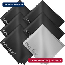 MagicFiber Microfiber Cleaning Cloth, 6 Pack - Premium Cloth for Glasses, Lens,