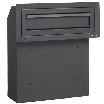 Through the Door Key Drop Box, Heavy Duty Steel through the Door Mailbox 12 In.