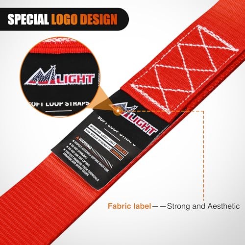 Soft Loop 1.7”×17" Motorcycle Tie Down Straps Heavy Duty 12000Lbs Max Break - Picture 6 of 8