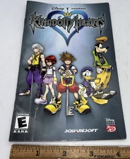 Kingdom Hearts Sony PlayStation 2 - 2002 Instruction Manual Only