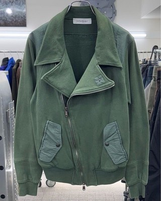 YVES SAINT LAURENT RIVE GAUCHE Stefano Pilati Biker Jacket Size XS Green Men's