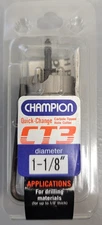 Champion Tools CT3 1-1/8" Quick-Change Carbide Tipped Hole Cutter New Sealed