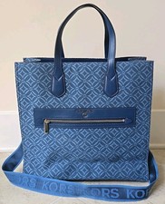 Blue Michael Kors Kempner Large Logo Jacquard...