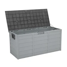 Outdoor Storage Deck Box Large Chest Bin Patio Garden 75-Gallon Container