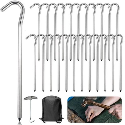 Tent Pegs Tent Pegs Pegs Sturdy Aluminium 18cm Tent Hooks Tent Pegs S...
