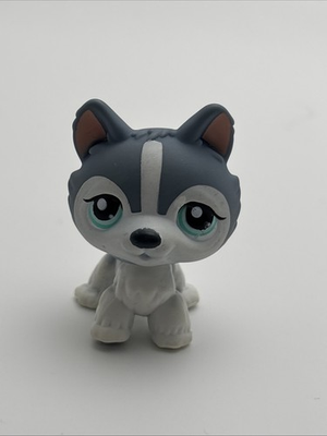 #ad Littlest Pet Shop No # Number Husky Standing Gray White Teal Eyes Puzzle Husky $14.99