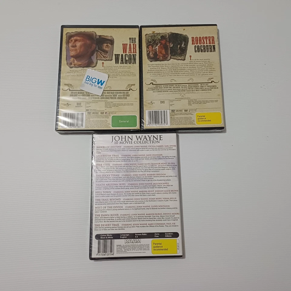 John Wayne 12 Movie Bundle Brand New, Sealed & Tracked Postage inc War Wagon - Image 2 of 4