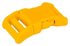 3/4 Inch Yellow YKK Contoured Side Release Plastic Buckle, 25 Pack