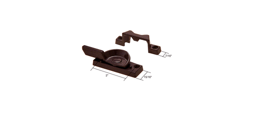CRL F2552 Bronze Window Sash Lock with 2" Screw Holes - Picture 2 of 4