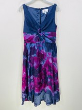 Neiman Marcus Lela Rose Dress Size 6 Silk Blend Floral Cocktail Prom Homecoming