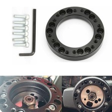 Black For MOMO Hub Aluminum Steering Wheel Hub Adapter Spacer Kit 12 mm