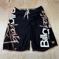 Vintage Billabong Board Shorts Mens Size 32 Swim Y2K Spell Out Patch Work
