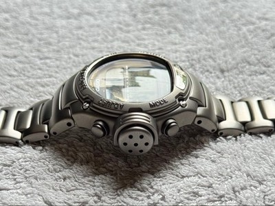 Casio Pro Trek PRT-3000 Titanium Gold Digital Watch Japan 072696