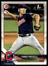 2018 Bowman Draft Thomas Ponticelli Cleveland Indians #BD-42