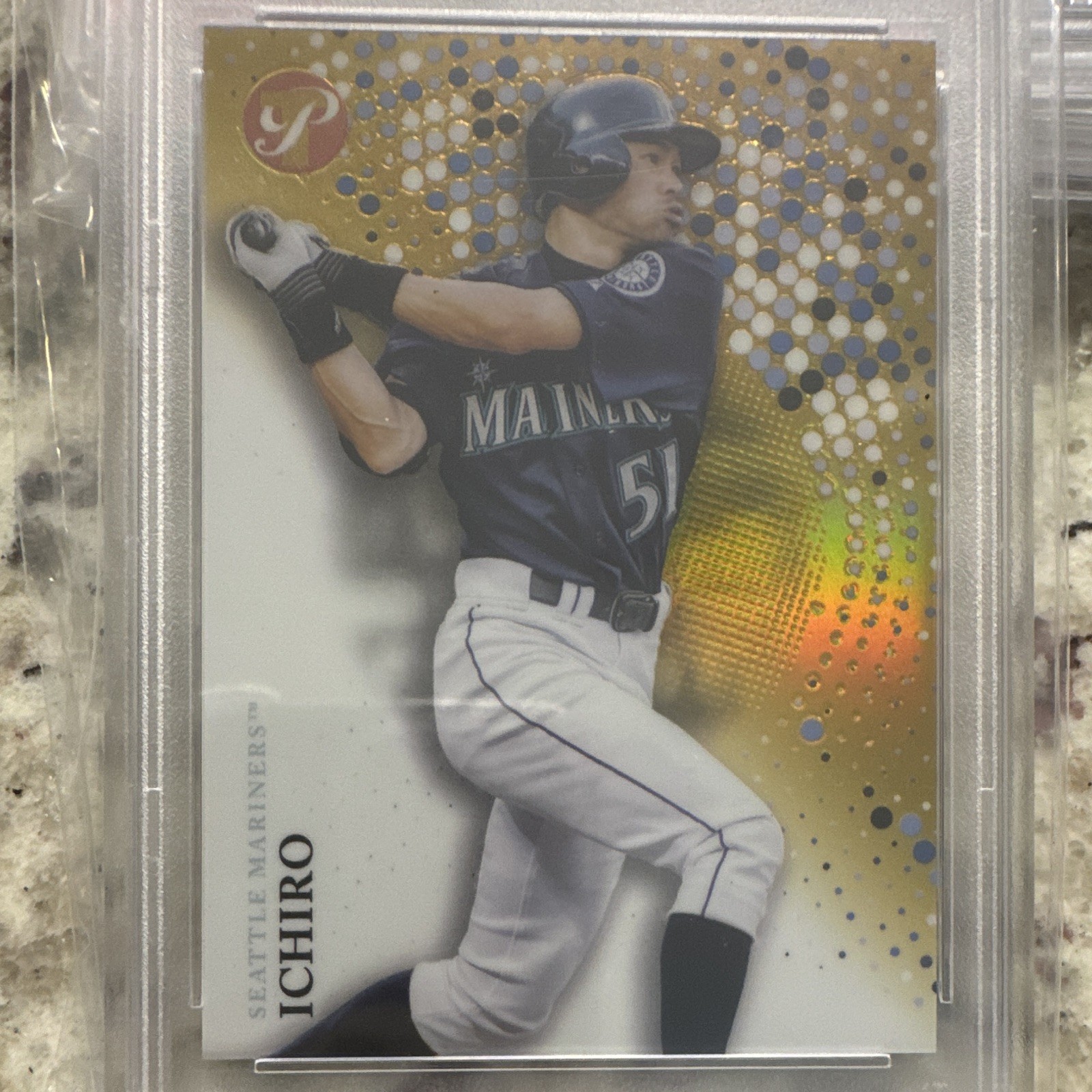 Topps 2022 Pristine Ichiro Gold Refractor #179 PSA 10 (Cert 70131136) /50 view 2