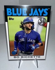 2021 Topps Bo Bichette #86B-55 MLB BASEBALL TORONTO BLUEJAYS  1986 INSERT CARD